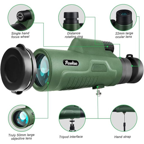 Pankoo High Power 12x50 Monocular Telescope – Your Outdoor Viewing Companion