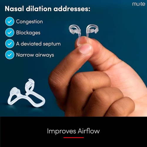 Rhinomed Mute Nasal Dilator for Snore Reduction