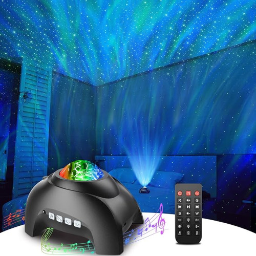 Galaxy Projector Night Light with Bluetooth Speaker and White Noise Machine