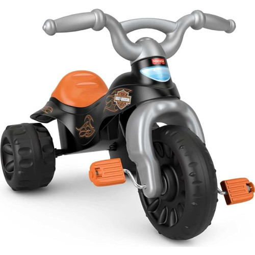 Harley-Davidson Tough Trike Toddler Ride-On With Storage and Engine Sounds
